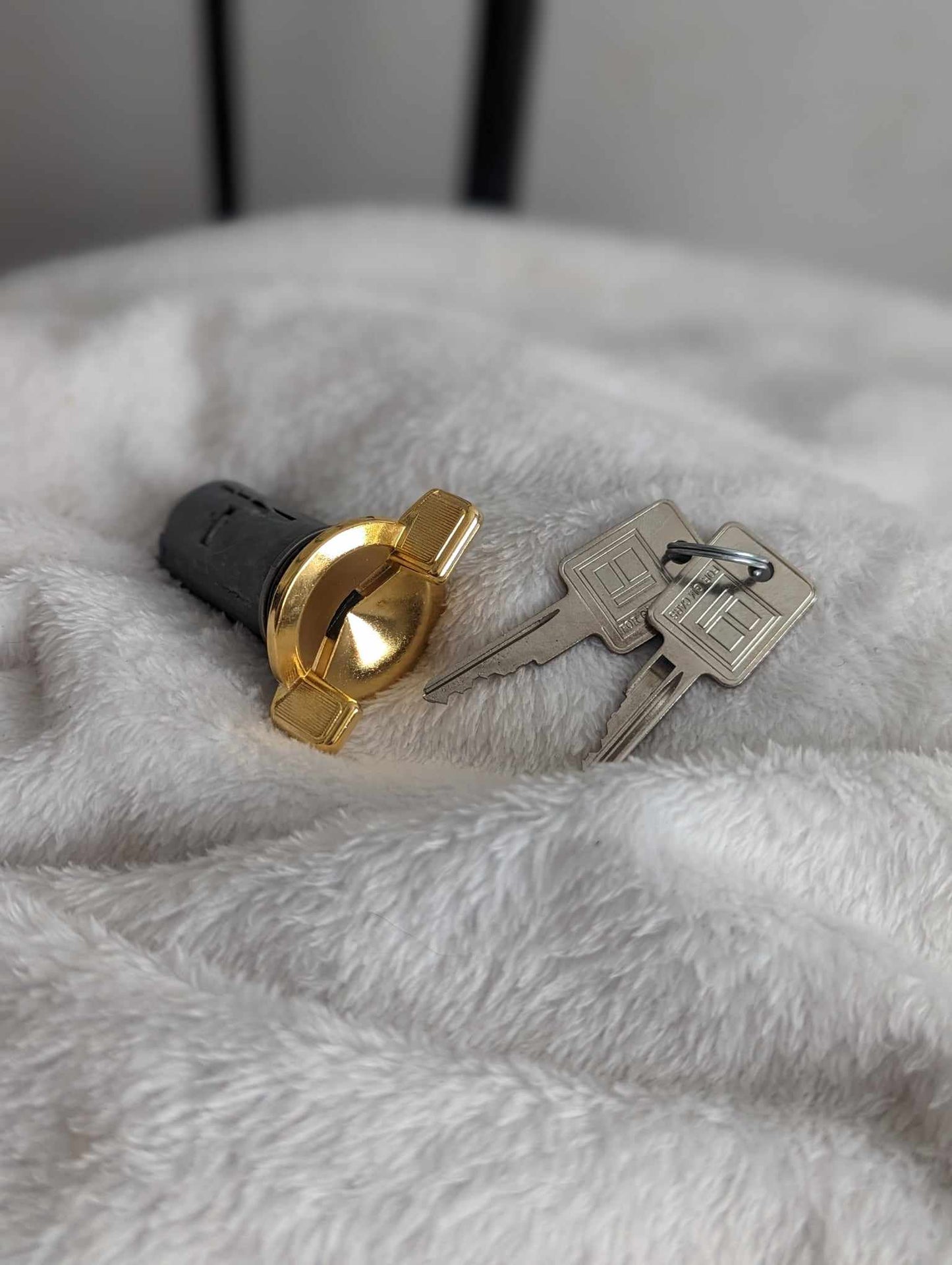 Ignition and key set Triple 24k Gold plated