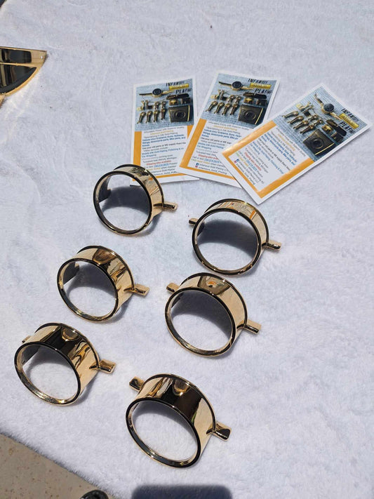 Impala 24k Gold Tail light bezel set