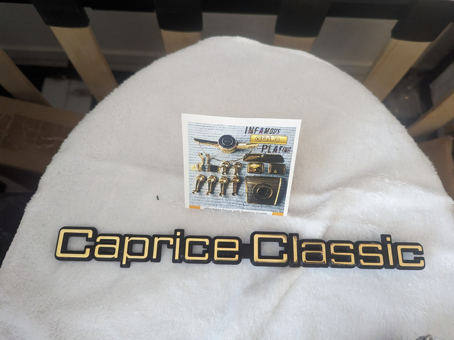 24k Gold Caprice Classic Emblem