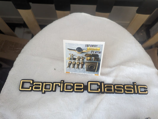 24k Gold Caprice Classic Emblem