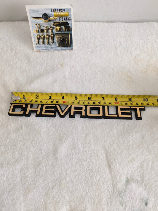 24k Gold Chevrolet Emblem
