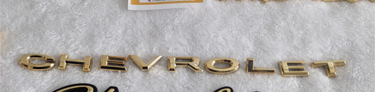 Impala " Chevrolet " letters Triple 24k Gold plated