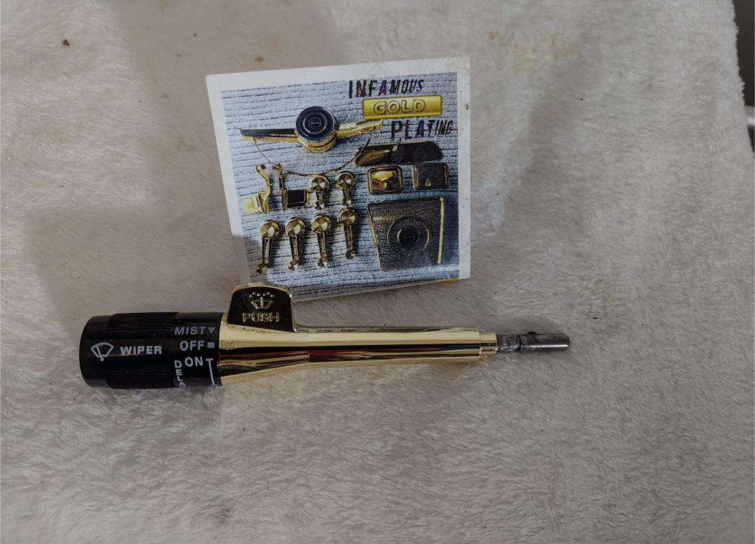 GM Turn signal, wiper lever ( steering column) 24k Gold Plated