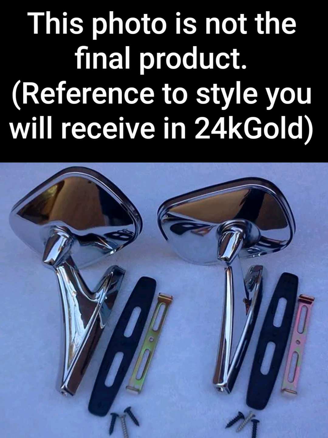 Gbody outside mirrors 24k Gold