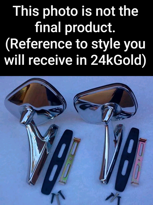 Gbody outside mirrors 24k Gold