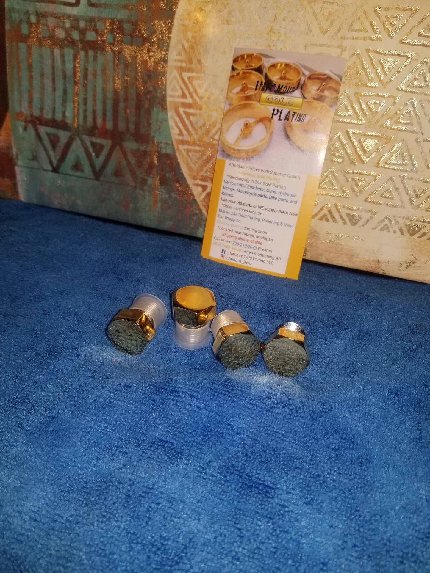 1 HydraulicTank plug Triple 24k Gold plated