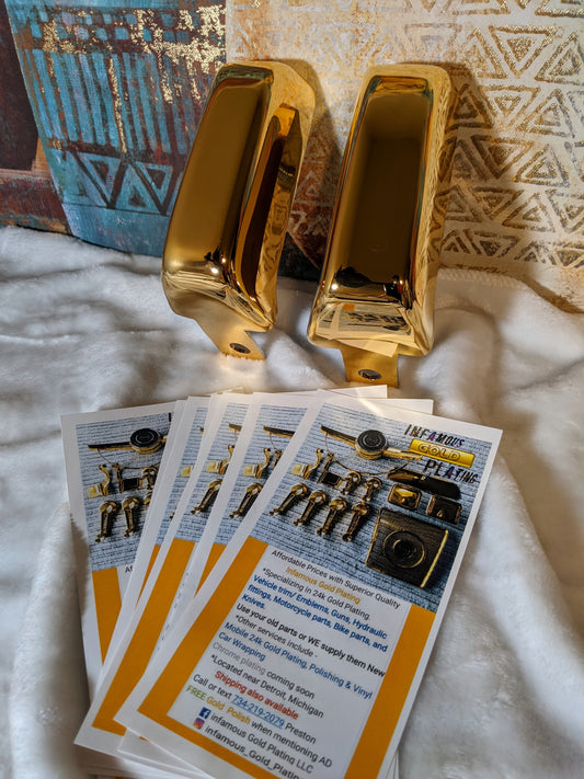 Buick Regal / Grand National Bumper guards (REAR) Triple 24k Gold plated 2x