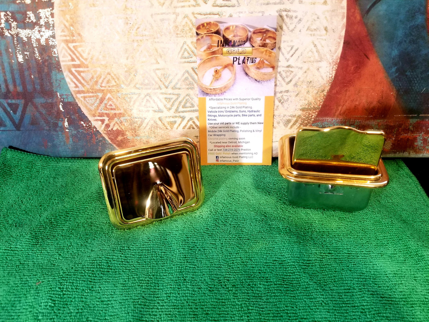 Donk Rear Ashtray 24k Gold plated (2)