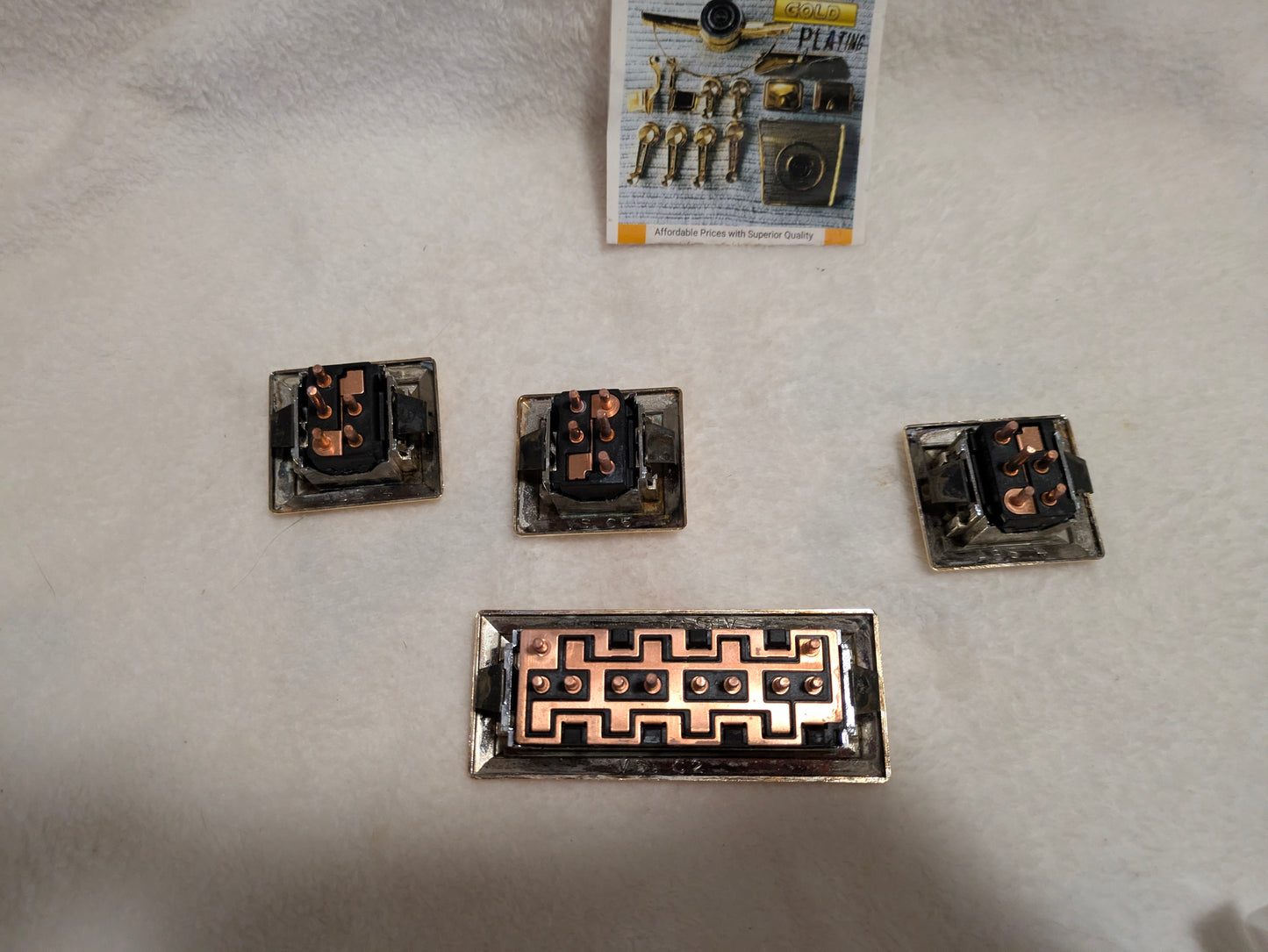 Impala/Caprice 1971-1976 24k Gold 4 pc window switch set