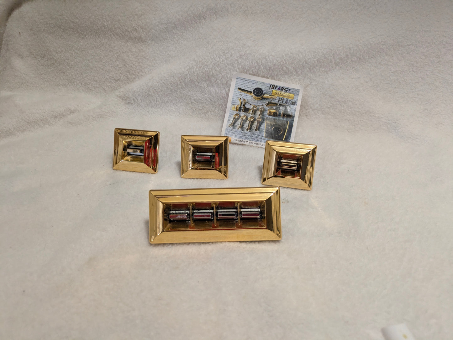 Impala/Caprice 1971-1976 24k Gold 4 pc window switch set